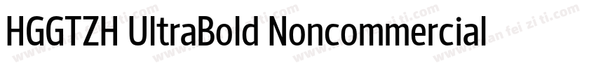 HGGTZH UltraBold Noncommercial字体转换